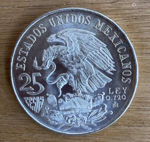 25 PESOS MEXICO 1968, OLYMPIADE