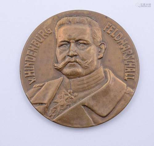 MEDAILLE "1914 1915 FELDMARSCHALL HINDENBURG", D. ...