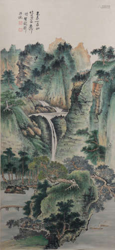 A Xie zhiliu's landscape painting