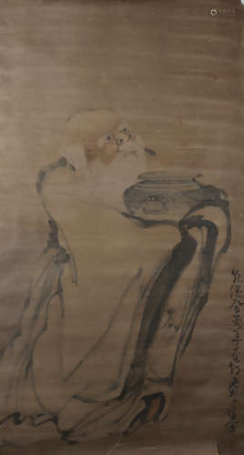 A Huang shen's figure painting(without frame)