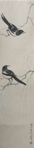 A Xu beihong's magpie painting(without frame)