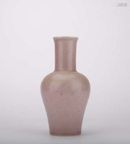 A monochromatic glazed vase