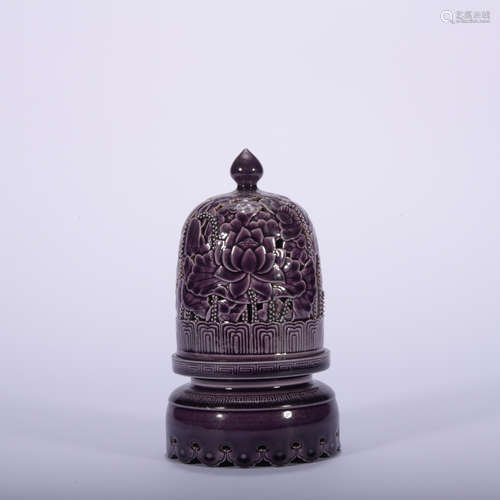 A purple glazed Lantern