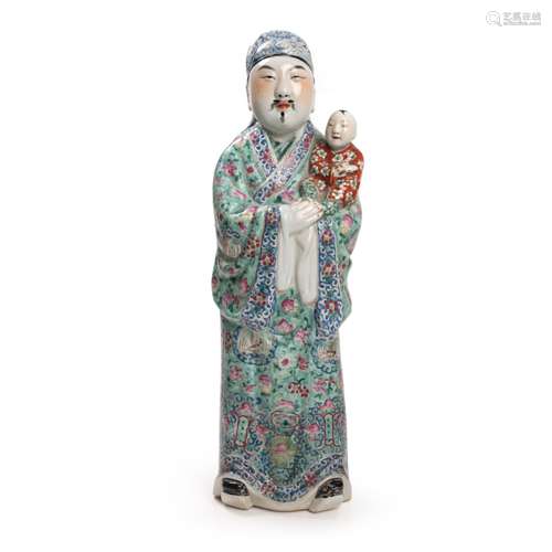 CHINESE FAMILLE ROSE FIGURE