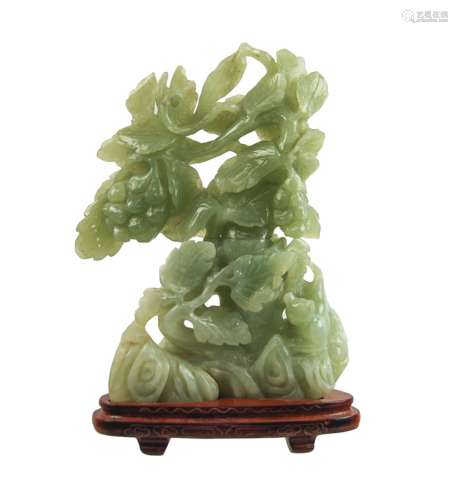 Jade Flower Statue