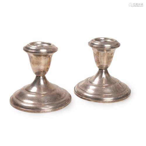 STERLING SILVER CANDLESTICKS WEIGHTED