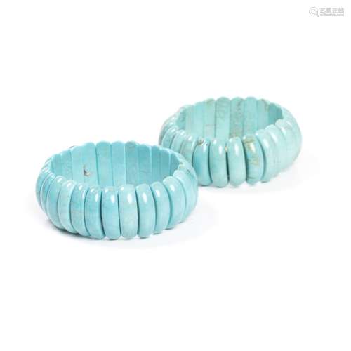 Pair Of Turquoise Bracelets