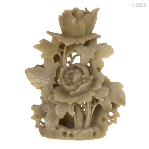 Carved Soapstone Flowers