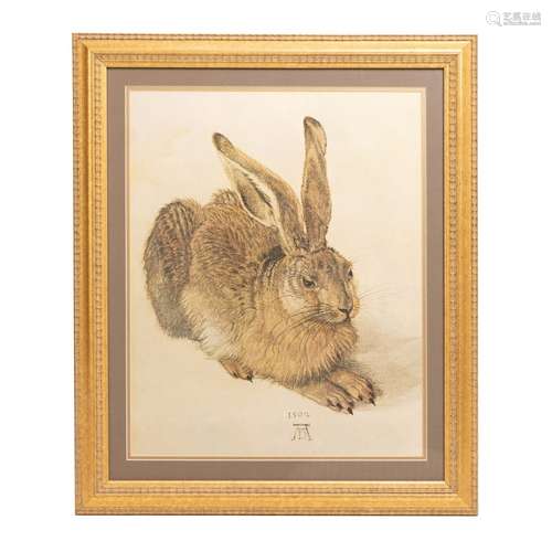 FRAMED PRINT OF RABBIT