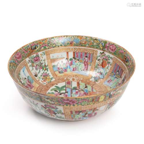 LARGE CHINESE CANTON BOWL