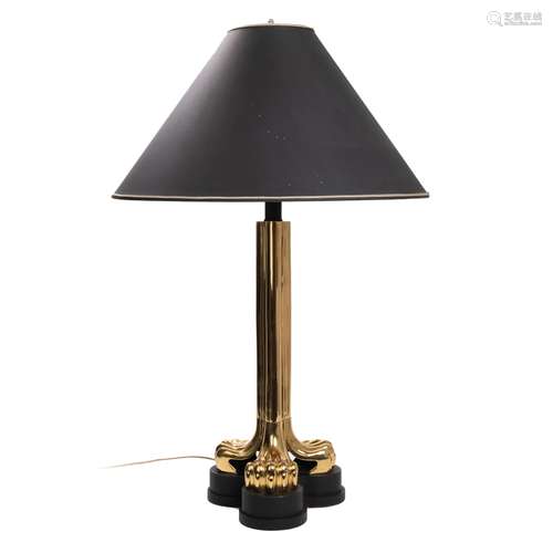 BRASS CLAW FOOT LAMP