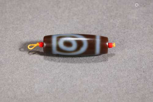 A Tibetan Dzi Bead