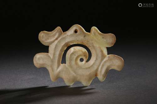A Carved Jade Ornament Hongshan Culture