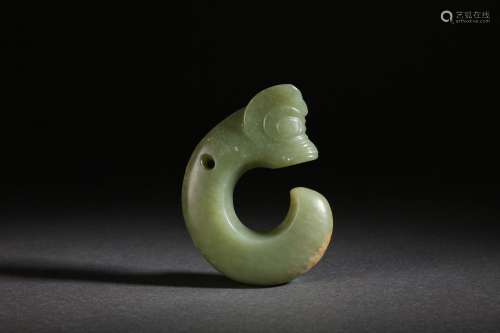 A Carved Jade Dragon Pig Hongshan Culture