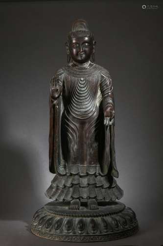 A Bronze Standing Shakyamuni