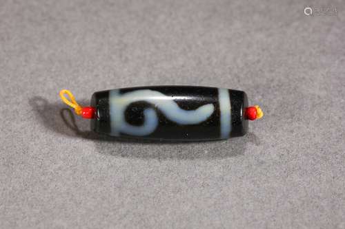 A Tibetan Dzi Bead