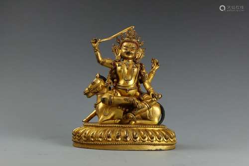 A Bronze-gilt Palden Lhamo