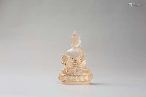 A Glass Seated Buddha