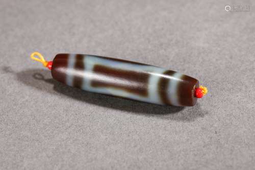 A Tibetan Dzi Bead