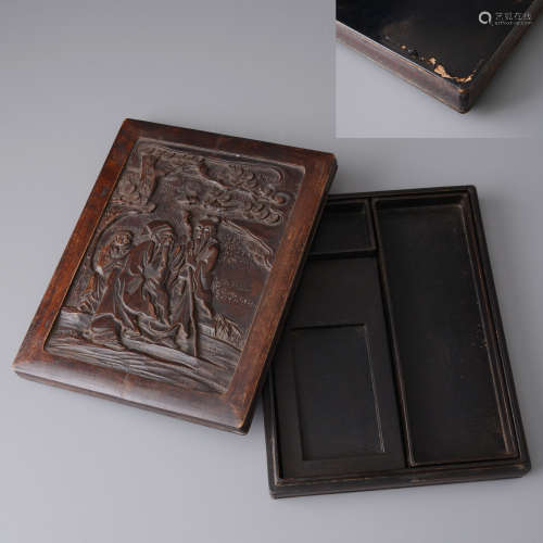 木雕砚盒
