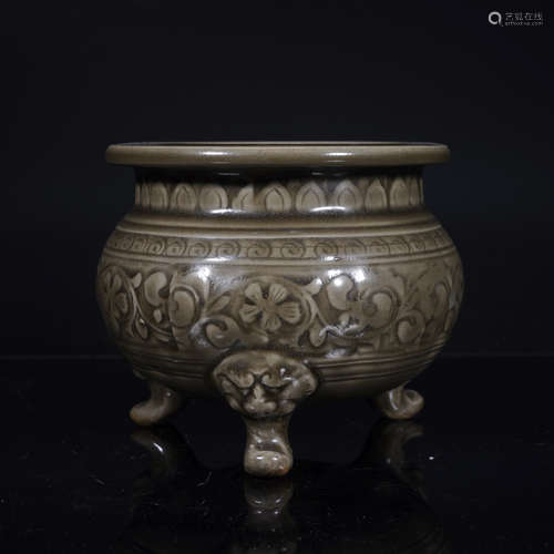 Yaozhou Ware Tripod Censer