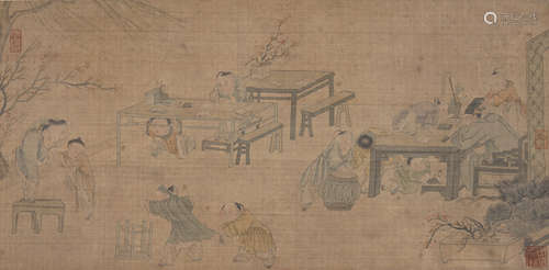 Chinese Boys Painting