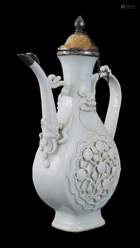 Longquan Ware Gilt Silver Ewer