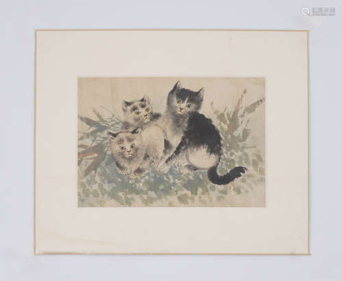 Chinese Cat Painting