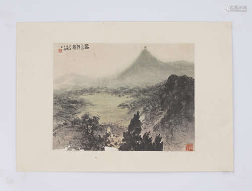 Chinese Landscape Painting by Fu Baoshi