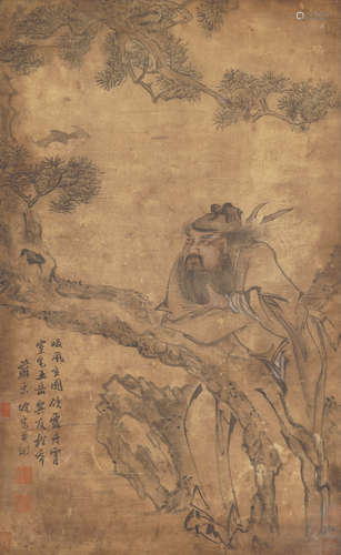 Chinese Figure Painting by Su Shi