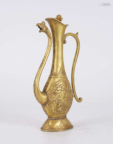 Gilt Phoenix Ewer