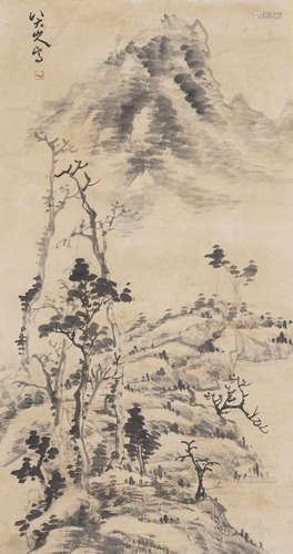 Chinese Landscape Painting by Bada Shanren