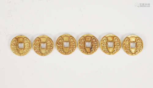 A Set of Gilt Silver Coins