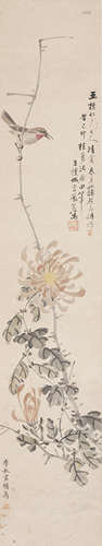 Chinese Bird-and-Flower Painting by Li Qiujun