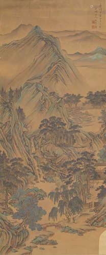 Chinese Landscape Painting by Wen Boren