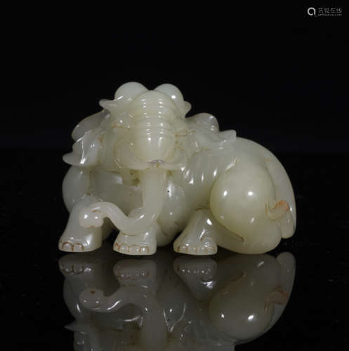 Qing Dynasty Elephant Figure