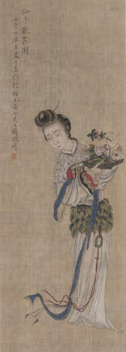 Chinese Figure Painting by Gai Qi