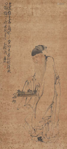 Chinese Figure Painting by Huang Shen