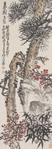 Chinese Flower Painting by Wu Changshuo