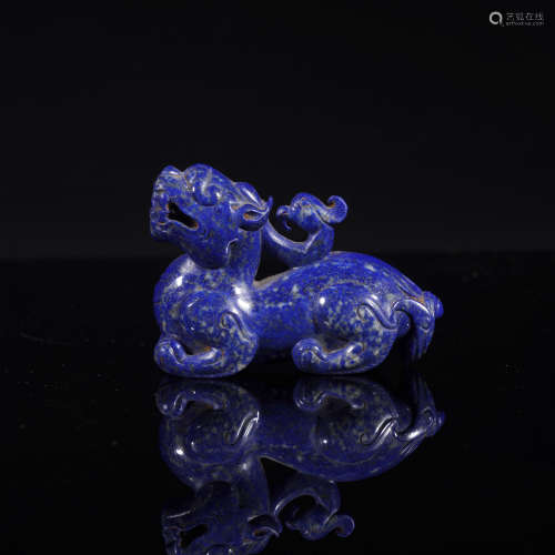 Ming Dynasty Lapis Lazuli Mythical Beast