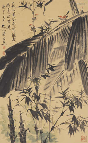 Chinese Bird-and-Flower Painting by Tang Yun