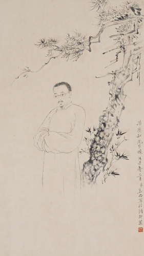 Chinese Figure Painting by Zhang Shanzi