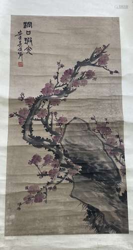 Plum blossom landscape painting