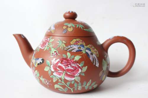 Chinese Yixing Zisha Teapot w Mark