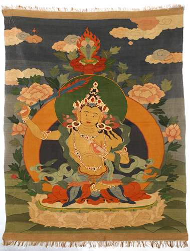 Qing Dynasty Kesi Thangka Statue