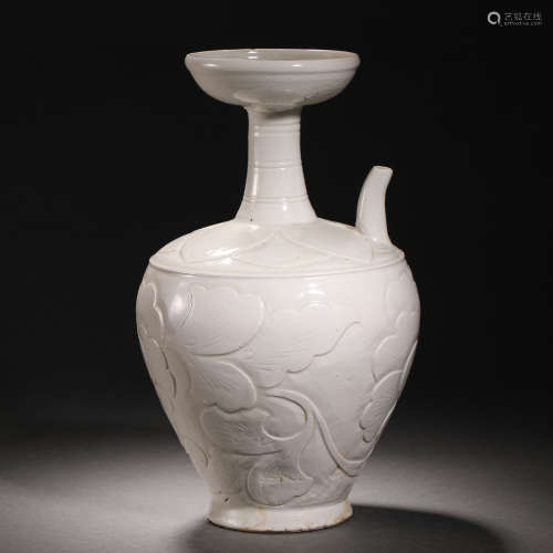 Song Dynasty Dingyao Flower Portable Pot