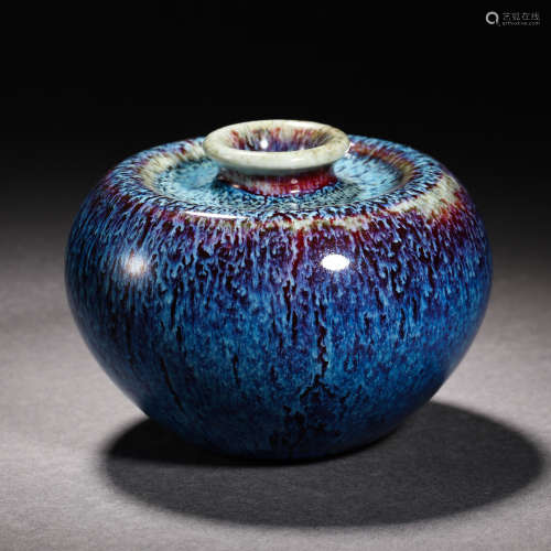 Qing Dynasty blue glaze wash