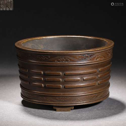 Ming Dynasty bronze incense burner