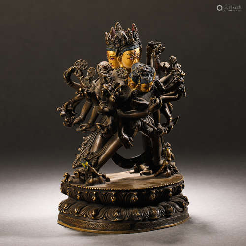 Qing Dynasty Gilt Bronze Buddha Statue