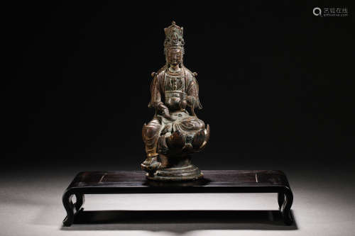 Liao Dynasty bronze Buddha statue